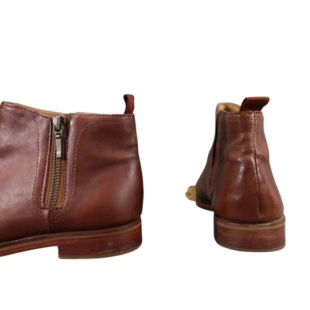 J Shoes Womens 6.5 Boots Classic Leather Kellen Ankle Bootie Zip Artisan Comfort